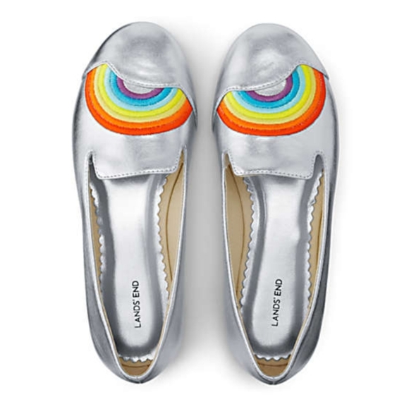 NIP Lands' End Girl's Venetian Ballet Flats - Picture 1 of 3